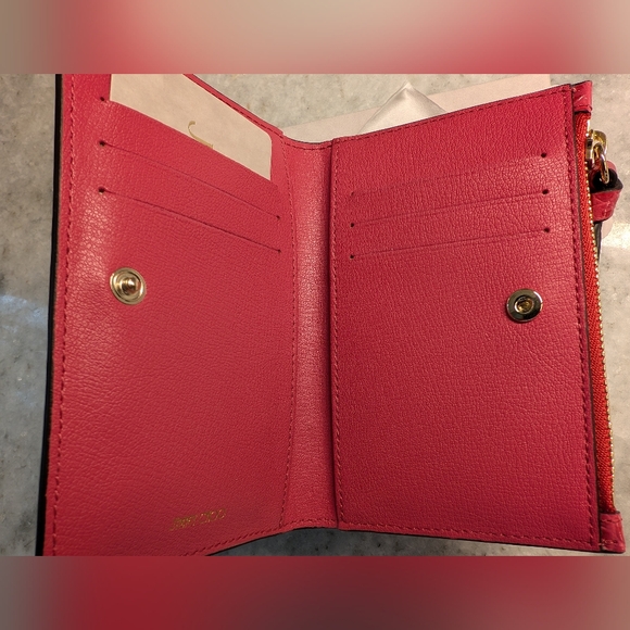 BRAND NEW Jimmy Choo pink croc embossed wallet - Picture 2 of 4